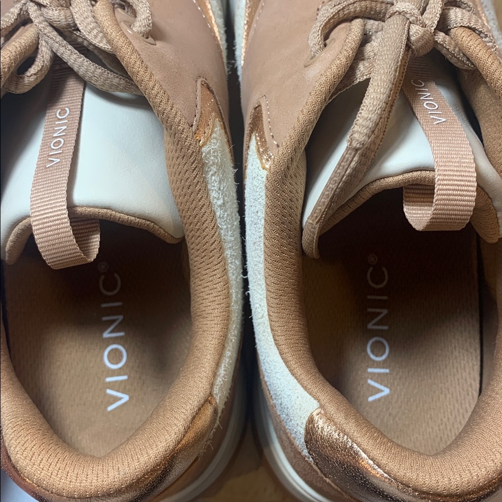 VIONIC | 10 Womens NOVA SNEAKER WALKING SHOES | ROSE Macaroon Brown - Picture 7 of 15